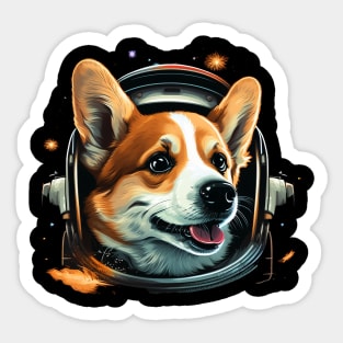 space corgi Sticker